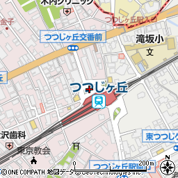 京王コインパークつつじヶ丘駅前駐車場周辺の地図