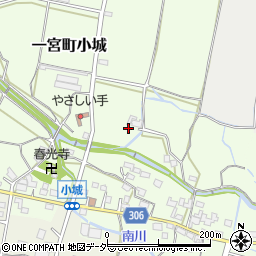 山梨県笛吹市一宮町小城289周辺の地図