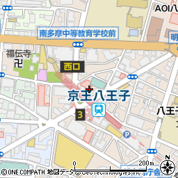 紳士服のコナカ京王八王子駅前店周辺の地図