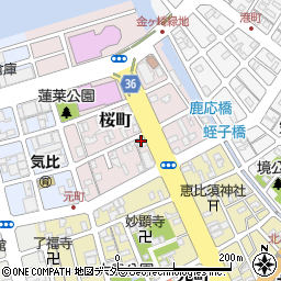 福井県敦賀市桜町周辺の地図