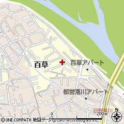 東京都日野市百草1257周辺の地図