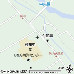 岐阜県中津川市付知町周辺の地図