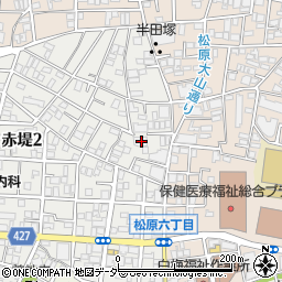 東京都世田谷区赤堤2丁目32-13周辺の地図