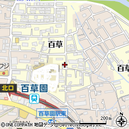 東京都日野市百草135周辺の地図
