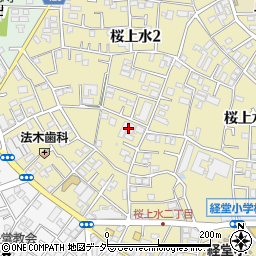 東京都世田谷区桜上水2丁目13-16周辺の地図