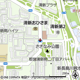 清新町二周辺の地図