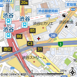 トフルゼミナール渋谷校周辺の地図