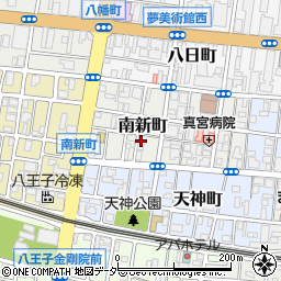 東京都八王子市南新町18周辺の地図