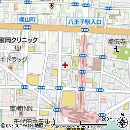 コメダ珈琲店八王子駅北口店周辺の地図