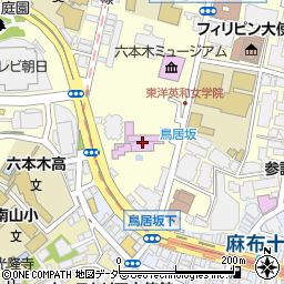 国際文化会館周辺の地図