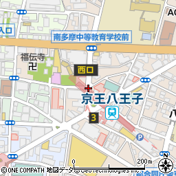 京王八王子駅周辺の地図