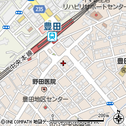 多摩信用金庫豊田支店周辺の地図