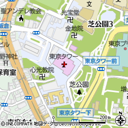 マリオンクレープ東京タワー店周辺の地図