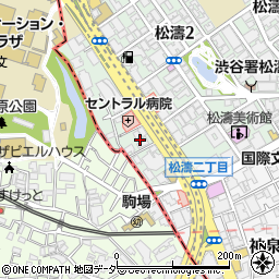 東京都渋谷区松濤2丁目17周辺の地図
