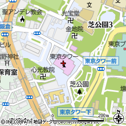 東京タワーホール周辺の地図