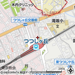 リパークつつじケ丘駅前駐車場周辺の地図