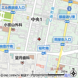 パークジャパン中央第２３駐車場周辺の地図