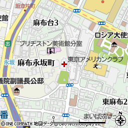 東京都港区麻布狸穴町60周辺の地図