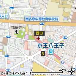 京王コインパーク京王八王子駅前駐車場周辺の地図
