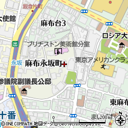 東京都港区麻布永坂町1-89周辺の地図