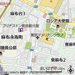 東京都港区麻布狸穴町41周辺の地図