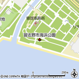 習志野市海浜公園周辺の地図