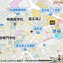 東京都渋谷区道玄坂2丁目17-2周辺の地図