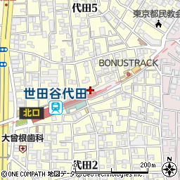 東京都世田谷区代田5丁目2-7周辺の地図