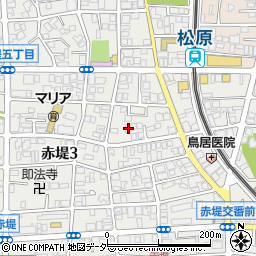 東京都世田谷区赤堤3丁目6-7周辺の地図
