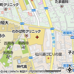 島忠ホームズ仙川店周辺の地図