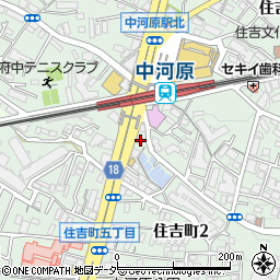 三菱ＵＦＪ銀行中河原駅前 ＡＴＭ周辺の地図