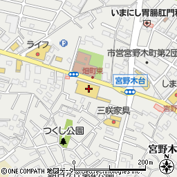 ローヤルクリーニングマルエツ宮野木店周辺の地図