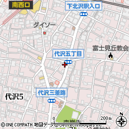 ＳＡＮパーク下北沢１駐車場周辺の地図