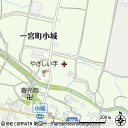 山梨県笛吹市一宮町小城280周辺の地図