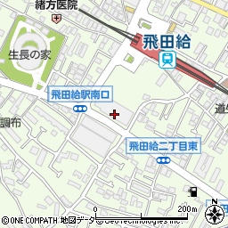 東京都調布市飛田給周辺の地図