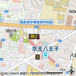 京王八王子薬局周辺の地図