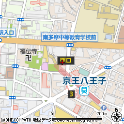 京王八王子西口ビル周辺の地図