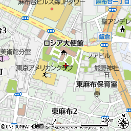 東京都港区麻布台2丁目周辺の地図
