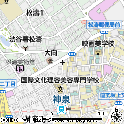 東京都渋谷区神泉町1-1周辺の地図