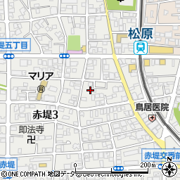 東京都世田谷区赤堤3丁目6-13周辺の地図