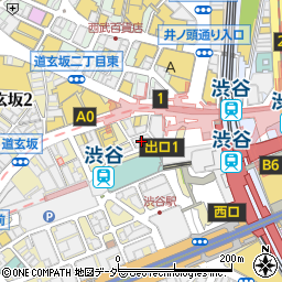 エスパス　渋谷新館周辺の地図