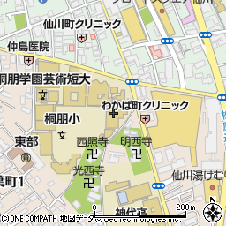 桐朋女子中学校周辺の地図