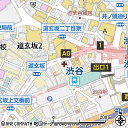炭火串焼 千串屋 渋谷店周辺の地図