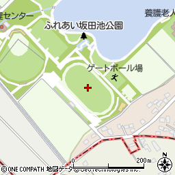 ふれあい坂田池公園陸上競技場周辺の地図