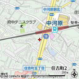 Ｋ’ｓＰＡＲＫ中河原駅前駐車場周辺の地図