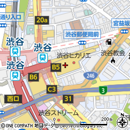 果実園リーベル　渋谷ヒカリエ店周辺の地図