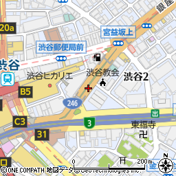 東京都渋谷区渋谷2丁目周辺の地図