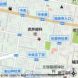 秋葉神社西周辺の地図