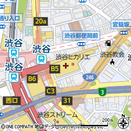 ＪＴＢ　渋谷ヒカリエ・シンクス店周辺の地図