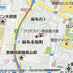 東京都港区麻布永坂町1-11周辺の地図